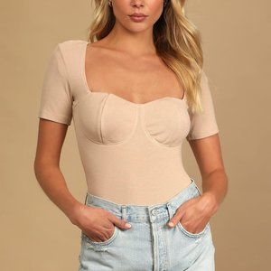 Lulu's Ribbed Bustier Top - nwt | XS
